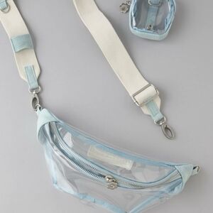 American Eagle Outfitters Clear and Light Blue Crossbody Bag